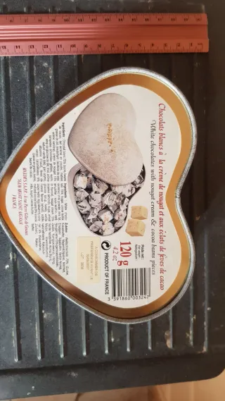 Caja corazón Maxim's de Paris metálica