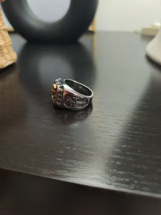 Anillo Calavera Dorada ACERO INOX