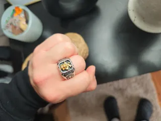 Anillo Calavera Dorada ACERO INOX