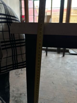 Mesa metal y madera 195x75x54cm