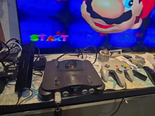 Nintendo 64 Negra y Gris
