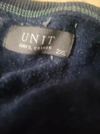 Jersey UNIT Algodón Azul Talla XXL