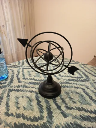 Esfera Armilar Giratoria Negra