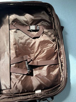 Maletín marrón acolchado