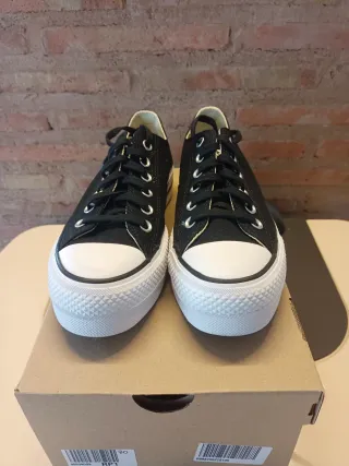 Zapatillas Converse plataforma negras
