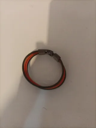 Pulsera Vitas Cuero Marrón y Naranja