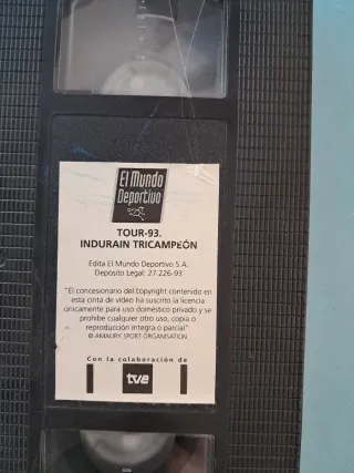 2 Vídeos Barça y Tour 93 Indurain