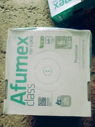 Cable Eléctrico Afumex 6mm2 750V (AS) 100m