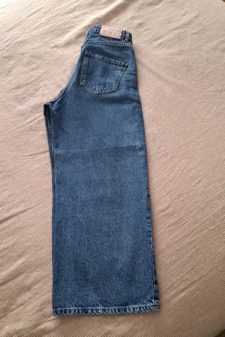 Jeans Zara Anchos Azul