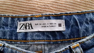 Jeans Zara Anchos Azul