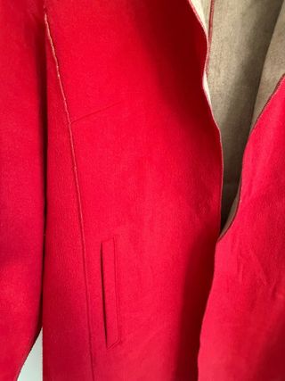 Abrigo fino rojo
