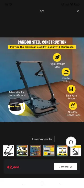 Soporte para volante Logitech G920, G29, G27 y G25