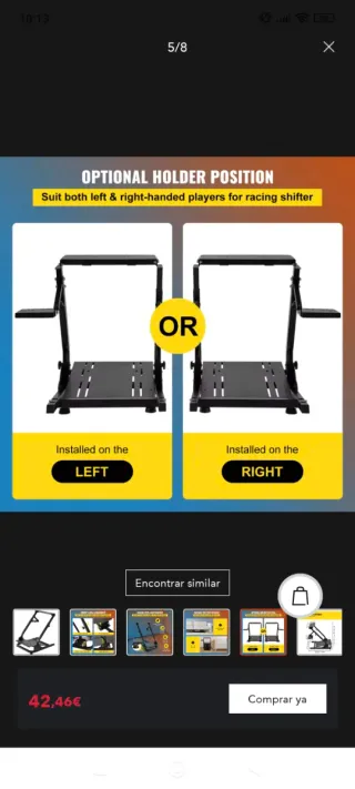 Soporte para volante Logitech G920, G29, G27 y G25