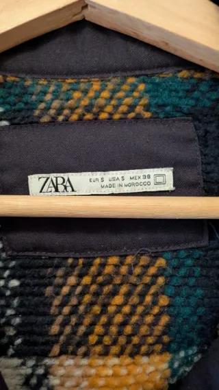 Sobrecamisa cuadros azul y amarillo