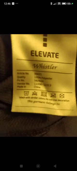 1 Camiseta térmica manga larga. Elevate Whister