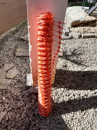 Valla obra naranja 30 metros