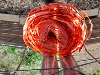 Valla obra naranja 30 metros