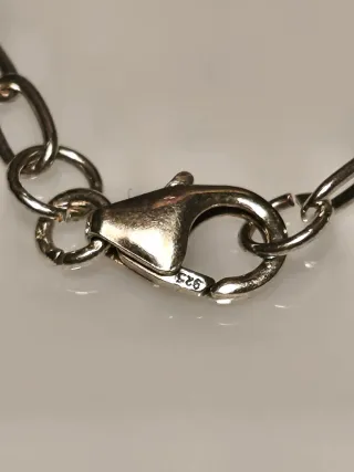 Pulsera Plata 925 y Perlas 19cm