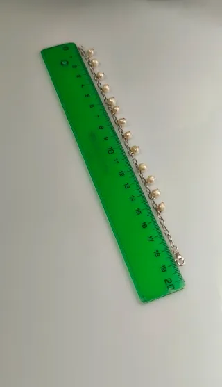 Pulsera Plata 925 y Perlas 19cm