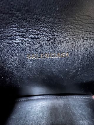 Borsa Balenciaga Hourglass Piccola Nera