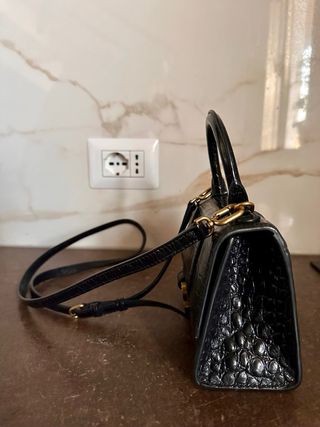 Borsa Balenciaga Hourglass Piccola Nera