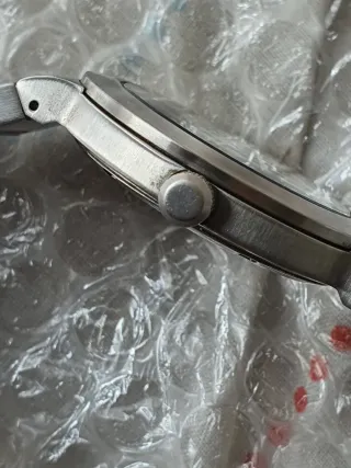 Reloj Seiko Negro y Plateado