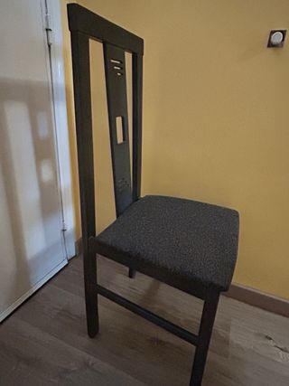 6 Sillas de salón negras y grises, 15€ POR UNIDAD