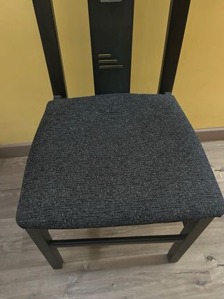 6 Sillas de salón negras y grises, 15€ POR UNIDAD