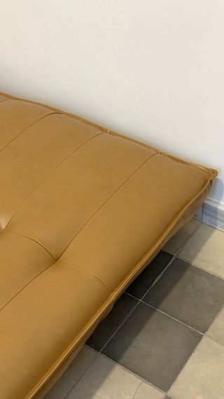 Sofa Sklum Piel Marrón Diseño
