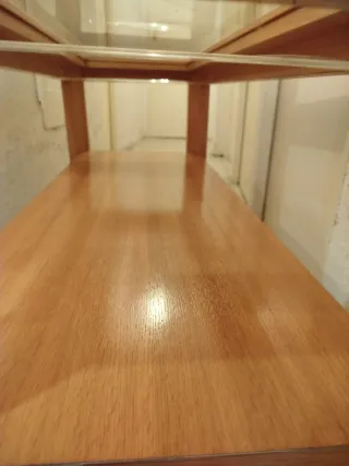 Mesa de centro madera y cristal