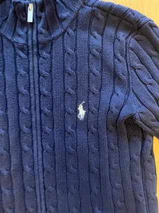 Jersey Polo Ralph Lauren cremallera ochos azul
