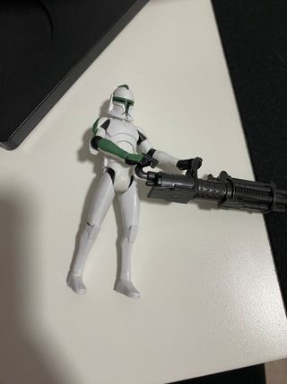 Figura Star Wars Clone Trooper Verde Articulada
