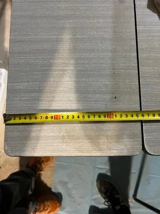 Mesa retro extensible con silla