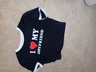 Camiseta I Love My Boyfriend Talla Única