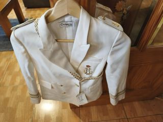 Americana comunión chico Drimasa blanca y dorada