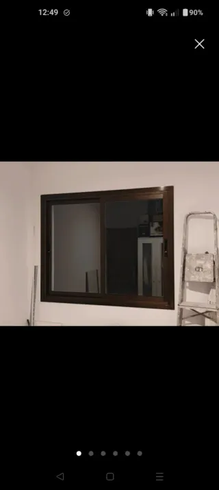 Ventana corredera bronce climalit 4/8/4