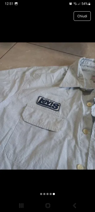 Camicia manica corta Levi's uomo vintage