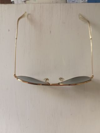 Occhiali da sole Ray-Ban Aviator da uomo in oro con lenti grigie