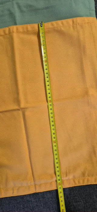 4 Copricuscini Tessuto Verde e Giallo