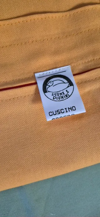 4 Copricuscini Tessuto Verde e Giallo