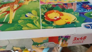 Lote 3 puzzles. Peppa Pig, Frozen y Animales