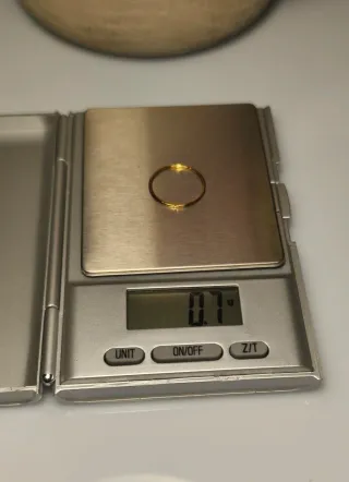 Anillo oro 14K y diamante  T12