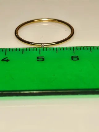 Anillo oro 14K y diamante  T12