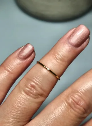 Anillo oro 14K y diamante  T12