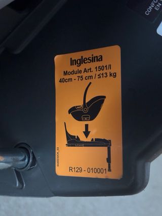 Seggiolino auto Huevito Darwin + Isofix Inglesina