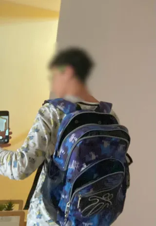 Mochila Totto Azul Camuflaje