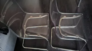 2 Sillas transparentes Tobías Ikea. 20€ cada una