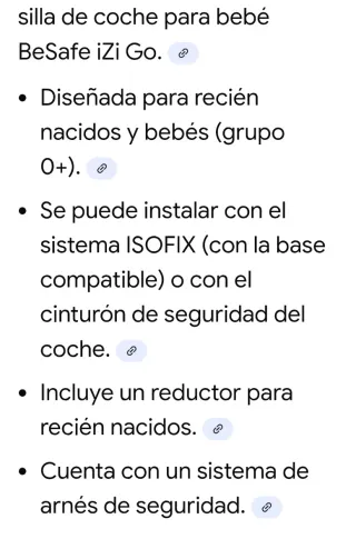 Silla de coche BeSafe izi go para bebé