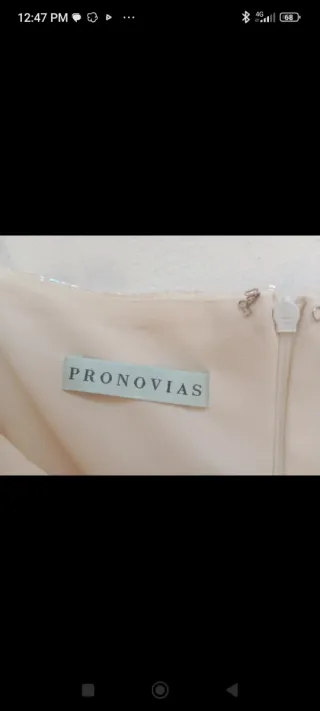 Vestido de Novia Beige/Blanco