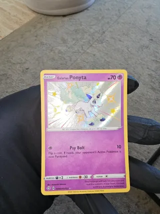 Carta Pokémon Galarian Ponyta shini SV047/SV122